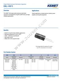 ESG106M400AH4AA Datasheet Cover