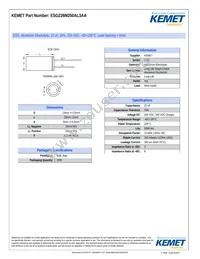 ESG226M250AL3AA Datasheet Cover