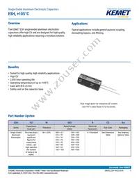 ESH106M350AH2AA Datasheet Cover