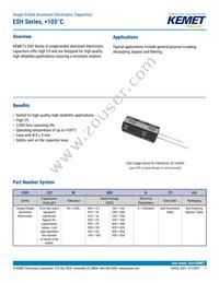 ESH108M050AM7AA Datasheet Cover