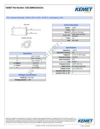 ESK108M016AH2AA Datasheet Cover