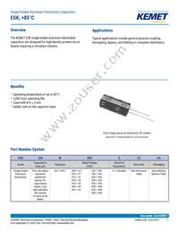 ESK476M035AC3AA Datasheet Cover