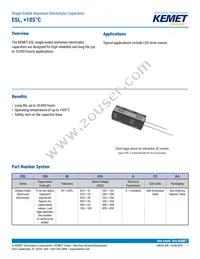 ESL107M035AE3AA Datasheet Cover