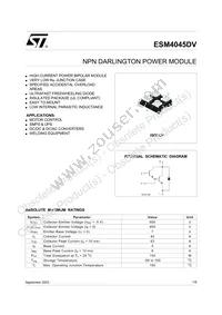 ESM4045DV Datasheet Cover