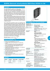 ESX10-S127-DC24V-1A-10A Datasheet Cover