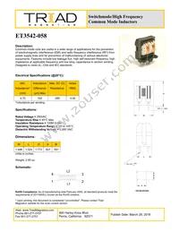 ET3542-058 Datasheet Cover