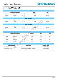 ETD39/20/13-3C97-G500 Datasheet Page 2