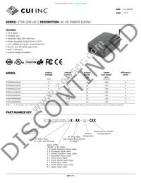 ETSA240050UDC-P6RP-SZ Datasheet Cover