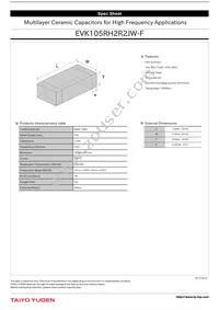 EVK105RH2R2JW-F Datasheet Cover