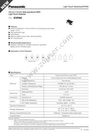 EVP-AKB11A Datasheet Cover