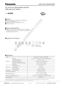 EVP-ANBE1A Datasheet Cover