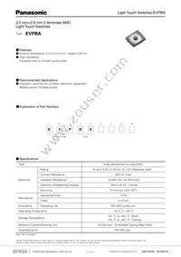 EVP-BABA3A Datasheet Cover