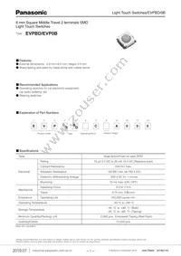 EVP-BD6C1A000 Datasheet Cover