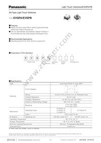 EVQ-PBD07R Datasheet Cover