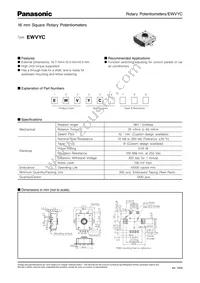 EWV-YC8B14 Datasheet Cover