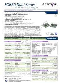 EXB50-48D3V3-1V8J Datasheet Cover