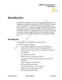 EZ80F916050MODG Datasheet Page 11