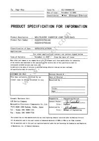 EZJ-ZSV270CAK Datasheet Cover