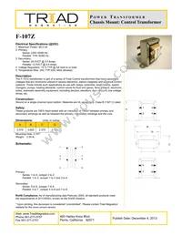 F-107Z Datasheet Cover