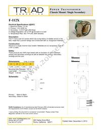 F-112X Datasheet Cover