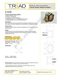 F-113X Datasheet Cover