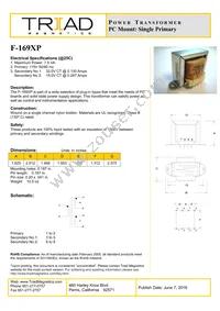 F-169XP Datasheet Cover