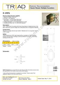 F-195X Datasheet Cover