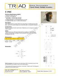 F-196U Datasheet Cover