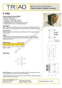 F-198U Datasheet Cover