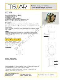 F-216X Datasheet Cover