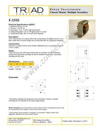 F-235Z Datasheet Cover