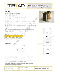 F-243U Datasheet Cover