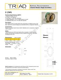 F-250X Datasheet Cover