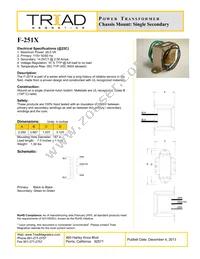 F-251X Datasheet Cover