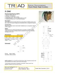 F-256U Datasheet Cover