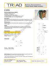 F-257U Datasheet Cover