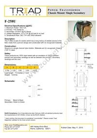 F-258U Datasheet Cover
