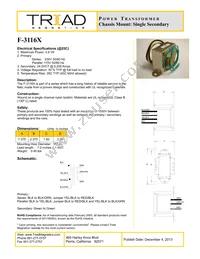 F-3116X Datasheet Cover