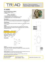 F-3118X Datasheet Cover