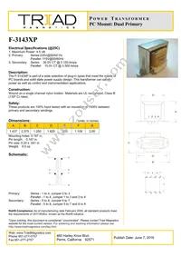 F-3143XP Datasheet Cover