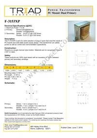 F-3153XP Datasheet Cover