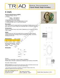 F-316X Datasheet Cover