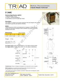 F-360U Datasheet Cover