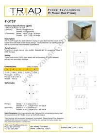 F-372P Datasheet Cover