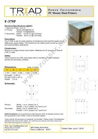 F-379P Datasheet Cover