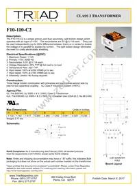 F10-110-C2 Datasheet Cover