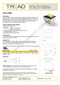 F10-1200 Datasheet Cover