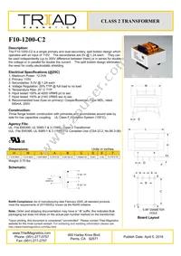 F10-1200-C2 Datasheet Cover