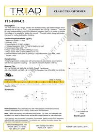 F12-1000-C2 Datasheet Cover