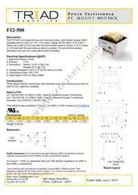 F12-500 Datasheet Cover
